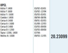 MTA Káble vysokonapäťové - sada OPEL