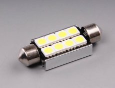 AUTOLAMP LED 12V (C10W) SV10x41 číra 8xLED5630 CANBUS