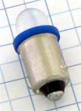 AUTOLAMP LED 12V (T4W) Ba9s modrá rozptyl 2ks