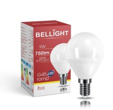 BELLIGHT LED 180-260V G45 9W E14 830lm teplá biela iluminačka