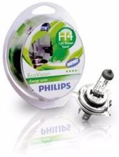 PHILIPS Žiarovka 12V H4 60/55W P43T LongLife EcoVision - set 2ks