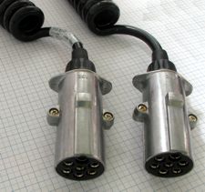 SEŠ Kábel špirálový 24V/ 7 pólov 5m