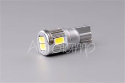 AUTOLAMP LED 12V-24V (W5W) W2,1x9,5d číra 6xSMD