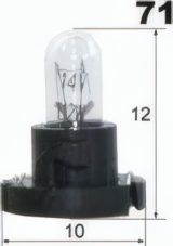 AUTOLAMP Žiarovka 24V 1,12W T4 -plastická pätica