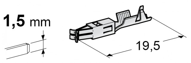 MTA Dutinka  1,5 mm MKF F150 pocínovaná