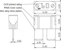 MAXI COMPACTnožová poistka 60A - modrá
