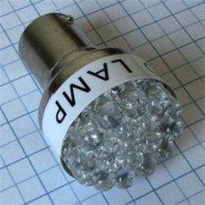 AUTOLAMP LED 12V (P21W) Ba15s číra 19xLED