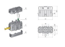 MTA Držiak pre 6 UNI nož. poistiek-KIT- skladačka