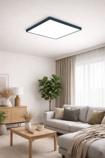 LED svietidlo 40W 185-250V čierna 3000/4000/6500K štvorcove