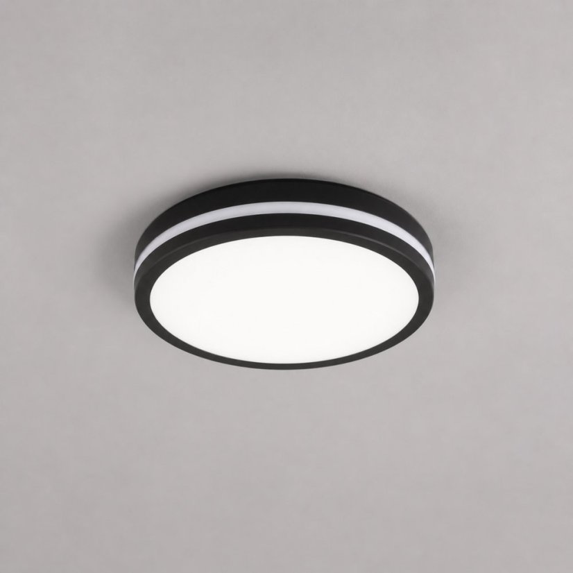 LED svietidlo 20W 185-250V čierne 3000/4000/6500K IP54 so senzorom