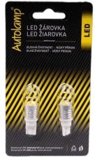 AUTOLAMP LED 12V (W5W) W2,1x9,5d číra šošovka 3W