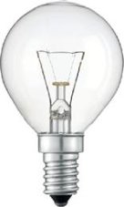 SAD'N Žiarovka 240V 60W E14 iluminačná-číra 46x75mm otrasuvzdorná
