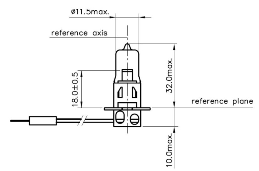 Vosla Žiarovka 24V 35W H3 PK22S Vosla Žiarovka 24V 35W H3 PK22S