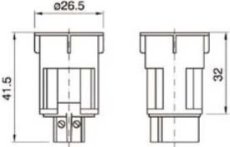 Orbitec Objímka E14 DO 2916 do dekoračného krytu čierna