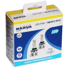 NARVA  LED FOG H8/H11/H16 12V-24V 24W 6500K RANGE PERFORMANCE