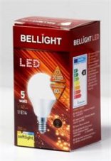 BELLIGHT LED  220-240V G45 5W E14 350lm teplá biela iluminačná