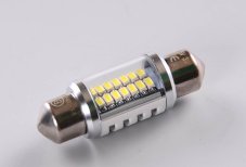 AUTOLAMP LED 12V (C5W) SV36mm číra krytá 14xLED 4014 -2ks CANBUS