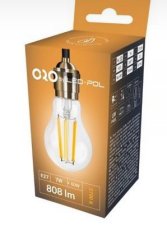 LED 230V 7W E27 808lm CLARO retro