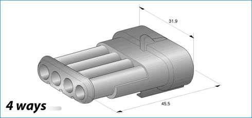 Tyco Obal dutinky SUPERSEAL 1,5mm- 3-cestný