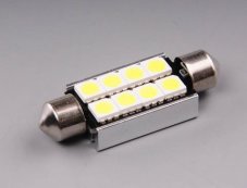 AUTOLAMP LED 12V (C10W) SV10x41 číra 8xLED5630 CANBUS