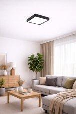 LED svietidlo 18W 185-250V čierne 3000/4000/6500K štvorcove