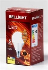 BELLIGHT LED  220-240V G45 5W E14 350lm teplá biela iluminačná