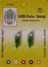 AUTOLAMP LED 12V (W1,2W) W2x4,6d zelená 2ks