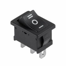 Vypínač kolískový 230V- mini - ON/OF/ON-3-polohový