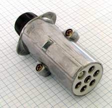 SEŠ Zástrčka  24V/ 7pólov, doplnková-kovová