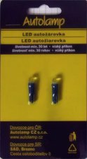 AUTOLAMP LED 12V (W1,2W) W2x4,6d modrá 2ks