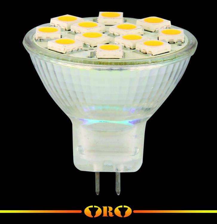 ORO LED 12 12V 2W SMD MR11 120st. teplá biela ORO LED 12 12V 2W SMD MR11 120st. teplá biela