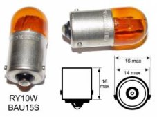 PHILIPS Žiarovka 12V RY10W 10W BAU15s - oranž.- premium