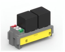 MTA Modul - 4 MINInožových poistiek+2 MINI relé + zaisťovač