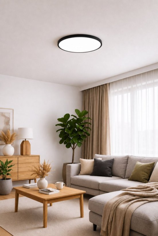 LED svietidlo 50W 185-250V čierne 3000/4000/6500K+diaľkové ovládanie