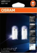 Osram LED 12V W5W W2,1x9,5D 6000K