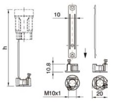 Orbitec Držiak objímky E14  DO 2784