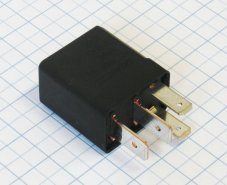 MTA Relé 12V - MICRO 20A - čierne - 4 kontakt