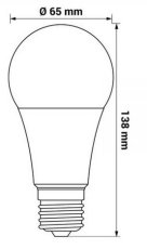 ORO LED 230V  17W E27 ATOS 1900lm 4000K