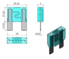 MTA Maxi-nožová poistka 80A - biela