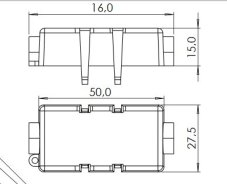 ELED Držiak plieškovej poistky i MIDI poistky -58V