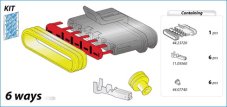 MTA Kit-obal dutiniek SUPERSEAL 1,5mm 6-cestný