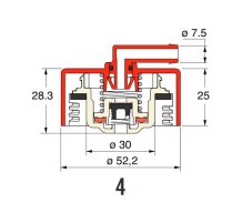 MTA Zátka tlaková modrá  FIAT 140kPa