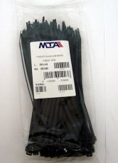 Páska viazacia 200 X 4,8mm čierna-100ks- balenie