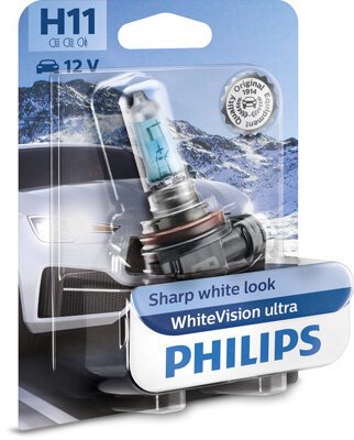 PHILIPS Žiarovka 12V H11 55W PGJ19-2 White Vision Ultra-blister 1ks PHILIPS Žiarovka 12V H11 55W PGJ19-2 White Vision Ultra-blister 1ks