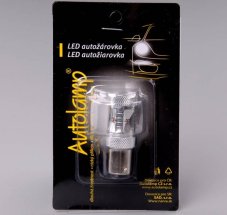 AUTOLAMP LED 12V-24V (P21W) Ba15s číra 10xSMD CANBUS