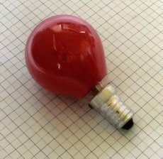 Orbitec Žiarovka 240V 25W E14 DC1655 červená 45x70mm