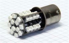 AUTOLAMP LED 12V (P21W) Ba15s červená