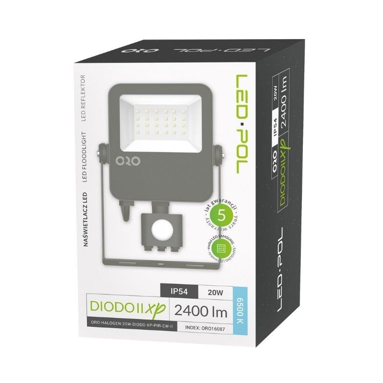 Led reflektor DIODO XP20W senzor 6500K Led reflektor DIODO XP20W senzor 6500K
