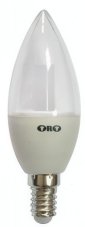 ORO LED  230V 4,5W E14 sviečka 320lm studená biela