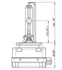 Osram Výbojka xenonová D8S 40V 25W PK32d-1 Original